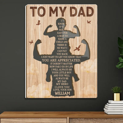2-Layer Wood Acrylic Plaque
