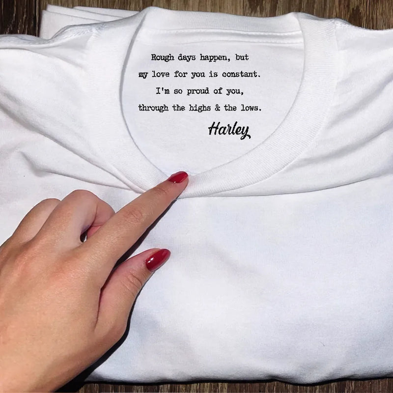 Gift For Daughter,Gift For Mother,Gift For Bestie,Love - Mom Daughter Remember I Always Be Here For You Emotional Support - Personalized T Shirt