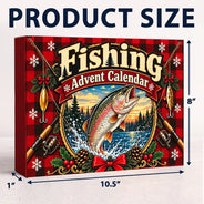 Adorable, Christmas, Gift For Couples, Gift For Him, Gift For Husband, No Custom - Squishy Fishing Gift For Husband And Son, Daughter - Personalized Christmas Countdown Advent Calendar