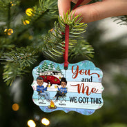 Making Memories One Campsite At A Time Husband Wife - Christmas Gift For Camping Lovers - Personalized Custom Aluminum Ornament