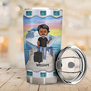 Just A Girl Boy Who Loves Cruising - Gift For Traveling Lovers - Personalized Custom Tumbler