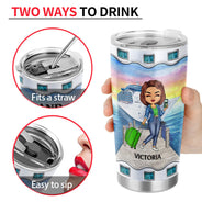 Just A Girl Boy Who Loves Cruising - Gift For Traveling Lovers - Personalized Custom Tumbler