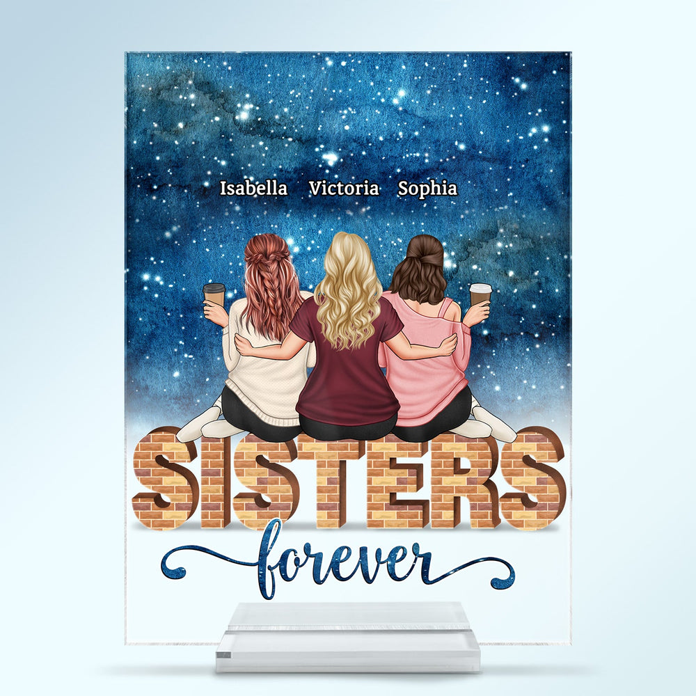Besties Brothers Sisters Sibling Forever The Greatest - Gift For Family And Friends - Personalized Custom Vertical Rectangle Acrylic Plaque