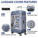 Just A Girl Boy Who Loves Traveling Adventure - Gift For Traveling Lovers - Personalized Custom Luggage Cover