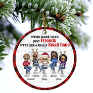 Here's To Another Year Of Bonding Over Alcohol - Christmas Gifts For Besties - Personalized Circle Ceramic Ornament