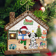 Hope You Like Animals And Kids - Christmas Gift For Family, Parents, Pet Lovers - Personalized Custom Shaped Wooden Ornament