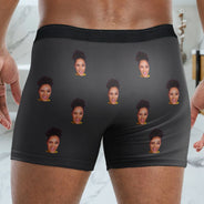 Custom Photo Torn Paper - Funny Gift For Husband, Boyfriend - Personalized Men's Boxer Briefs