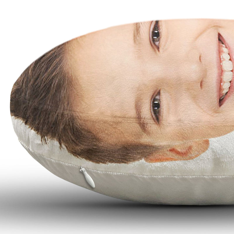 Custom Photo Funny Face Happy Kid - Gift For Grandkids, Siblings - Personalized Custom Shaped Pillow