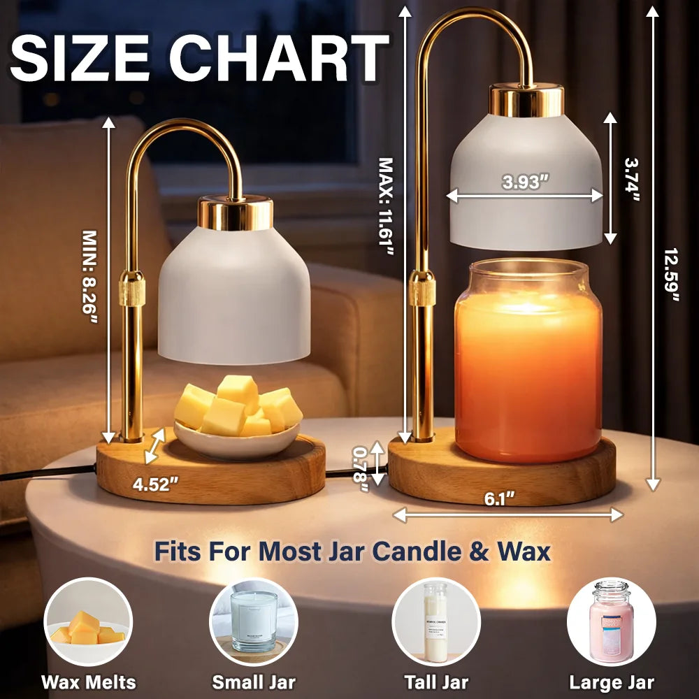 Gift For Grandma,Grandma - Grandkids,Happy - Mom Grandma Sweethearts Toile Pattern - Personalized Candle Warmer Lamp