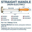 Family, Happy - Stars & Stripes USA 250 Years of Freedom - Personalized Grilling Branding Stamp