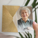Gift For Father,Gift For Grandpa,Non-Eng,Photo,Healing - Custom Photo Memorial My Mind Still Talks To You - Personalized Aluminum Wallet Card