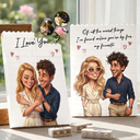 Custom Photo,Art Design,Gift For Couples,Top Market,Romantic,Photo - Caricature - Remove BG - Custom Photo Caricature I'm Yours No Returns Or Refunds - Personalized Building Brick Blocks