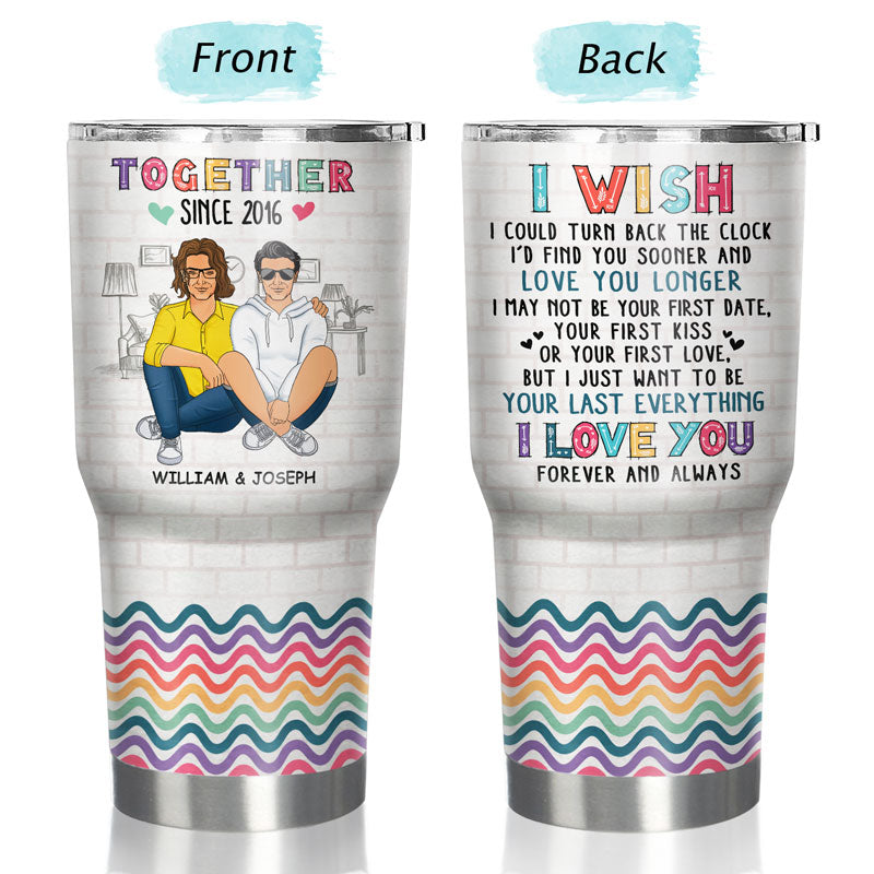 Family Couple The Day I Met You Husband And Wife - Gift For Couples - Personalized Custom 30 Oz Tumbler