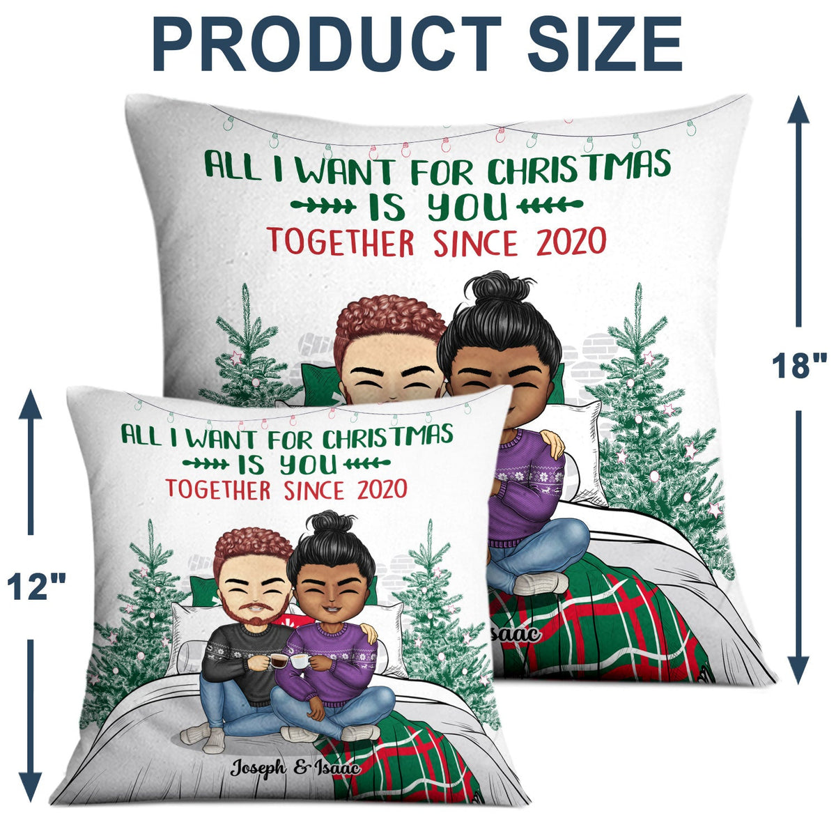 Thanks For All The Orgasms You're The Only One I Want - Christmas Gift For Couple - Personalized Custom Pillow