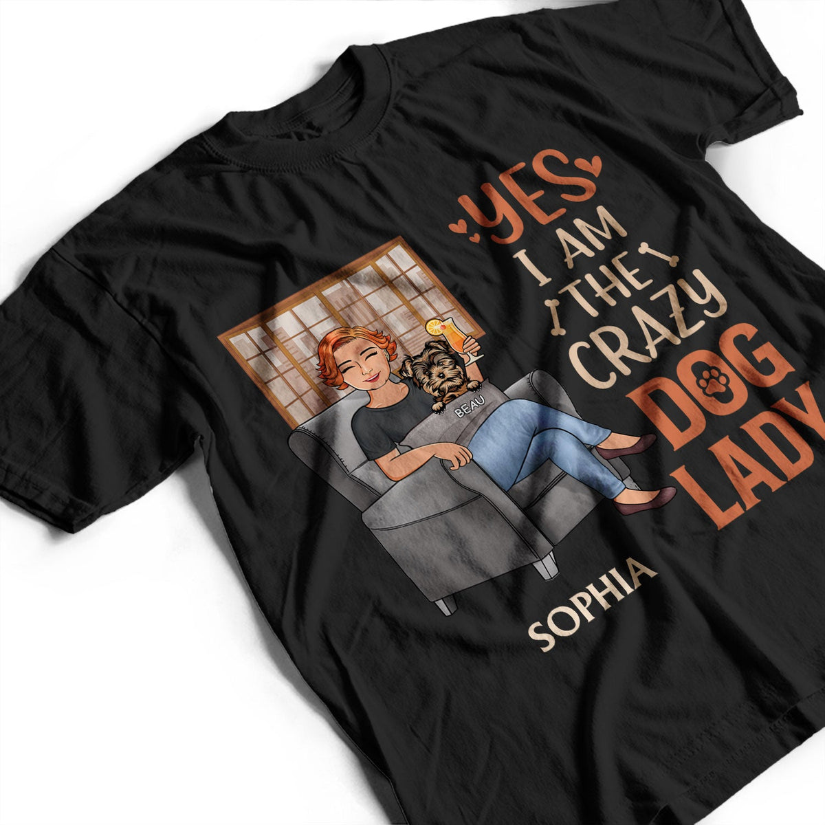 The Crazy Dog Lady Best Dog Mom Ever - Dog Lovers Gift - Personalized Custom T Shirt