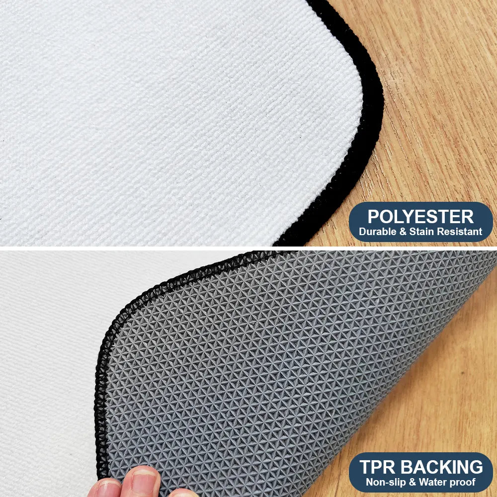 Family,Parents,Gift For Grandparents,Gift For Kids,Gift For Grandkids,Pet Lovers,Dog Lovers,Christmas,Custom Photo - Custom Photo Funny Christmas Elf Family Face Cut - Personalized Runner Rug