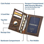 Gift For Yourself,Gift For Women,Gift For Men,Happy,Travel - 3D Effect Travel Woman Man - Personalized Leather Passport Holder