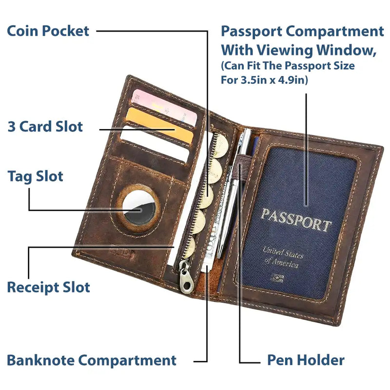 Gift For Couples,Gift For Husband,Gift For Wife,Old Couples,Gift For Boyfriend,Gift For Girlfriend,Happy,Travel - 3D Effect Couple Travel Partners For Life - Personalized Combo 2 Leather Passport Holders