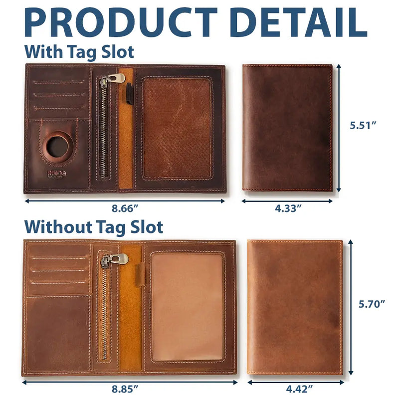 Gift For Yourself, Gift For Women, Gift For Men, Travel, Happy - All My Travel Crap - Personalized Leather Passport Holder