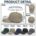 Gift For Yourself, Happy - Custom Name In Viking Runes Warrior Camping Hiking - Personalized Vintage Washed Denim Cap