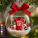 Gift For Yourself, Gift For Women, Gift For Men, Happy, Top Market - Volleyball Player Uniform - Personalized 3D Acrylic Ball Ornament