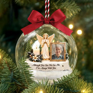 Christmas,Custom Photo,Family,Memorial,Memorial Loved One,Sympathetic,Upload Full Photo - Memorial Sympathy Gifts - Personalized Custom Photo I'm Always With You 3D Acrylic Ball Ornament