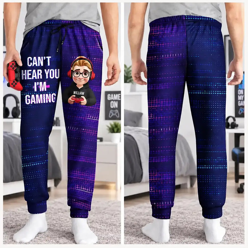 I Am Gaming Do Not Disturb 3D Effect Gamer - Personalized Sweatpants