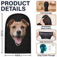 Custom Photo, Cut-Face Photo, Dog Lovers, Halloween, Humorous, Pet Lovers, Top Market - Halloween Funny Gift For Dog Cat Lovers - Personalized Custom Photo Balaclava Mask