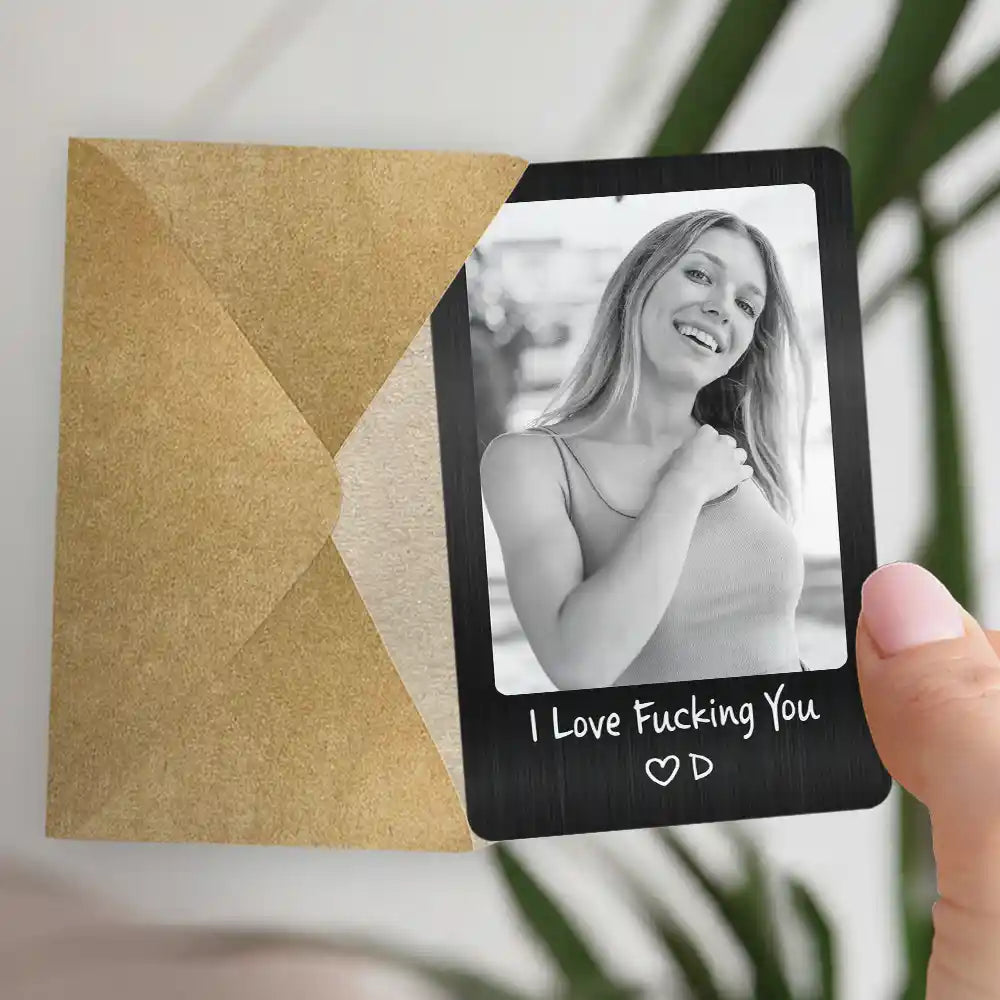 Anniversary,Christmas,Custom Photo,Gift For Couples,Gift For Him,Gift For Husband,Romantic,Top Market,Upload Full Photo - Anniversary Gift For Husband, Boyfriend - Personalized Custom Photo I'm Yours No Refunds Aluminum Wallet Card