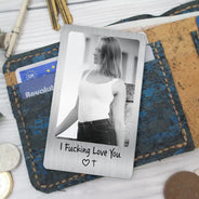Anniversary,Christmas,Custom Photo,Gift For Couples,Gift For Him,Gift For Husband,Romantic,Top Market,Upload Full Photo - Anniversary Gift For Husband, Boyfriend - Personalized Custom Photo I'm Yours No Refunds Aluminum Wallet Card