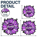 Nana Auntie Mom Family Sunflower - Personalized Window Hanging Suncatcher Ornament