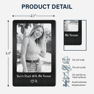 Anniversary,Christmas,Custom Photo,Gift For Couples,Gift For Him,Gift For Husband,Romantic,Top Market,Upload Full Photo - Anniversary Gift For Husband, Boyfriend - Personalized Custom Photo I'm Yours No Refunds Aluminum Wallet Card