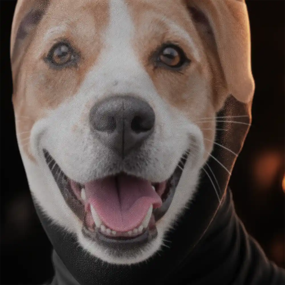Custom Photo, Cut-Face Photo, Dog Lovers, Halloween, Humorous, Pet Lovers, Top Market - Halloween Funny Gift For Dog Cat Lovers - Personalized Custom Photo Balaclava Mask