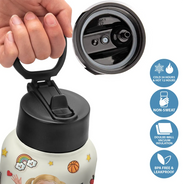 Back To School,Parents,Adorable,Vector - Watch Out Kindergarten Here I Come 3D Effect Kids - Personalized Kids Water Bottle
