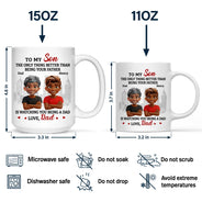 Daughters,Dad,Sons,Children - Watching You Being A Mom Dad To Daughter - Personalized Mug
