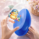 Easter,Happy,Gift For Kids,Parents - Watercolor Bunny Chick - Personalized Fillable Egg