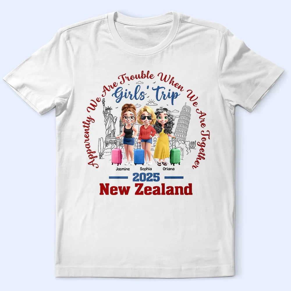 We Are Trouble When We Are Together - Personalized T Shirt
