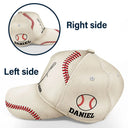 Gift For Father,Gift For Grandpa,Baseball,Non-Eng,Icon,Proud - We Caught The Best Dad Baseball Bat - Personalized Classic Cap