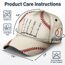 Gift For Father,Gift For Grandpa,Baseball,Non-Eng,Icon,Proud - We Caught The Best Dad Baseball Bat - Personalized Classic Cap
