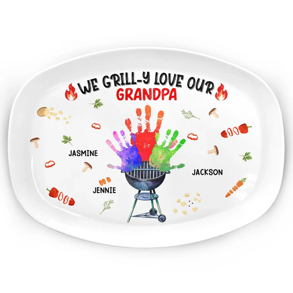 We Grill-y Love - Personalized Plate