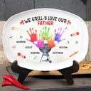 Gift For Grandpa,Gift For Father,Funny,Grilling - We Grill-y Love - Personalized Plate