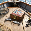 Gift For Father,Fishing,Top Market,Playful,Custom Text - We Hooked The Best Dad Grandpa - Personalized Metal Fish Lure Set
