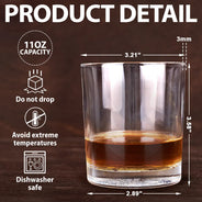 Sport Dad,Gift For Father,Football (Soccer),Happy,Custom Text - We Scored The Best Dad Papa Soccer Football - Personalized Engraved Whiskey Glass