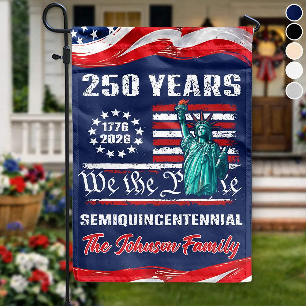 America 250th,Independence Day,Top Market,Family,Proud,Icon - We The People 250 Years Of Freedom - Personalized Flag