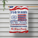 America 250th,Independence Day,Top Market,Family,Proud,Icon - We The People 250 Years Of Freedom - Personalized Flag