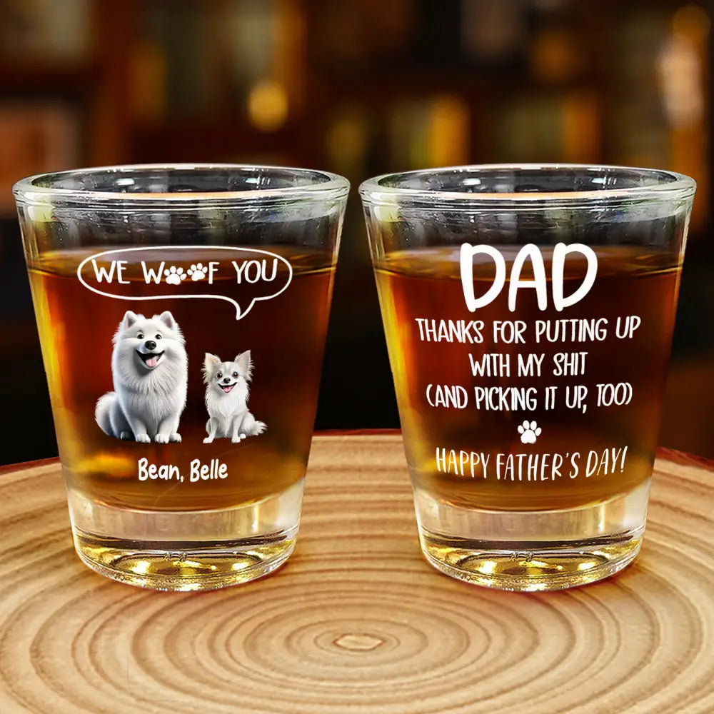 We Woof You - Personalized Shot Glass