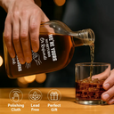 Gift For Father,Dad - Children,Funny - We're Yours No Returns Or Refunds - Personalized Whiskey Bottle
