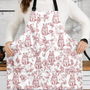 Adorable,Art Design,Custom Photo,Dog Lovers,Pet Lovers,Photo - Pencil Sketch - Remove BG,Top Market - Gift for Pet Lovers - Personalized Custom Photo Pencil Sketch Chinoiserie Toile Apron