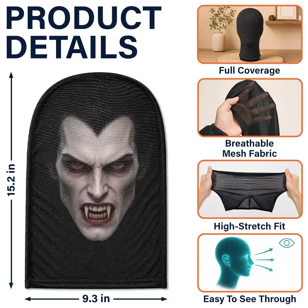 Christmas, Gift For Kids, Halloween, Humorous, Icon, Top Market - Halloween Party Night Gifts For Person, Family - Personalized Spooky Vibes Trick Or Treat Balaclava Mask