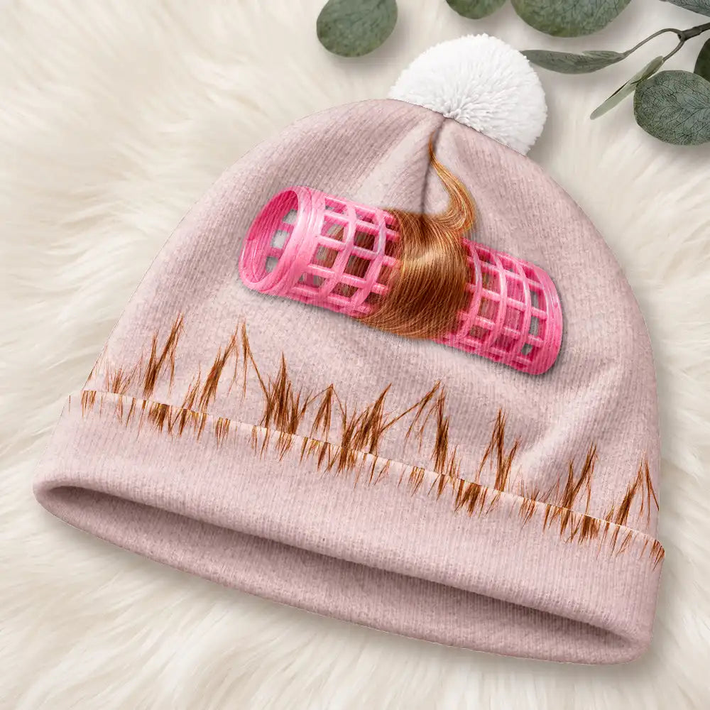 Gift For Men,Gift For Yourself,Gifts For Him,Humorous,Icon,Top Market - Funny Gag Gift For Him - Personalized Curly Hair Bobble Beanie Hat